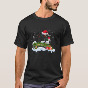 T-shirt Enfants Hommes Femmes Golf Panier Santa Hat Noël L