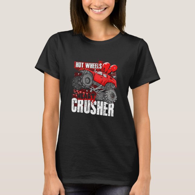 T-shirt Enfants Hot Wheel Valentines Day Hearts Crusher Mo (Devant)