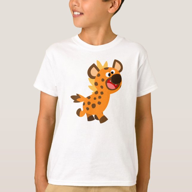 T-shirt Enfants Hyena pour petit dessin mignon (Devant)