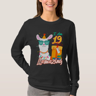 T-shirt Enfants I Am 19 Years and Llamazing Llama 19th Bi