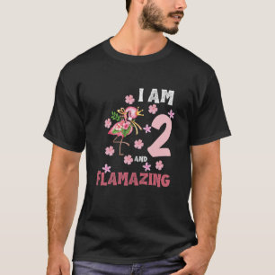 T-shirt Enfants I Am 2 Et Flamazazing Funny 2E Anniversair