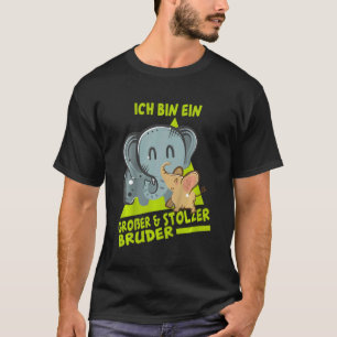 T-shirt Enfants Ich Bin Ein Große Und Stolzer Bruder Elefa