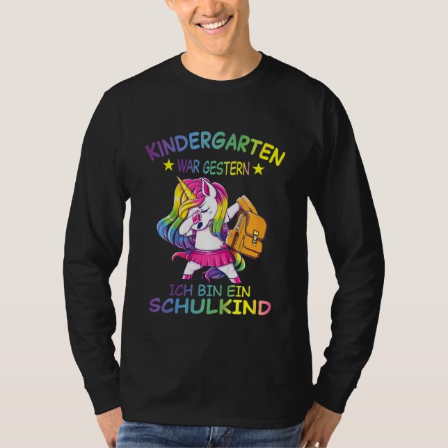 T-shirt Enfants Ich Bin Ein Schulkind Schulung Mädchen Kit (Devant)
