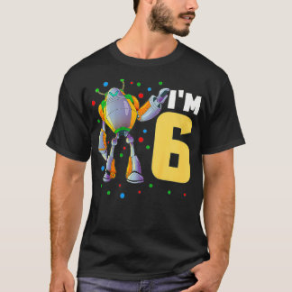 T-shirt Enfants Im 6 Robot Birthday Boy Cadeau pour Roboti
