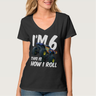 T-shirt Enfants I'm 6 Voici comment je roule Monster Truck