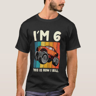 T-shirt Enfants I'm 6 Voici comment je roule monstre Camio