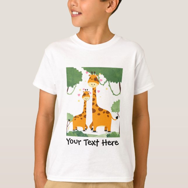 T-shirt enfants image girafe (Devant)