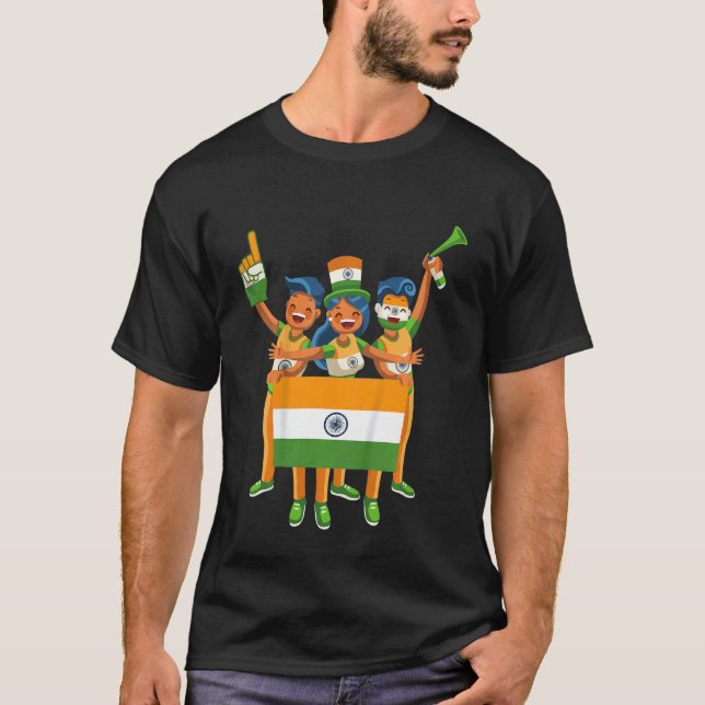 T-shirt Enfants Inde 75ème anniversaire de l'indépendance  (Devant)
