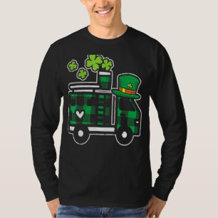 T-shirt Enfants Irlandais Green Plaid Pompier Camion St Pa