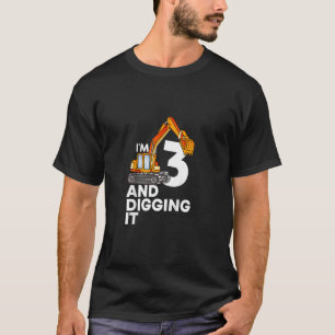 T-shirt Enfants J'ai 3 ans et creuser le 3e anniversaire g