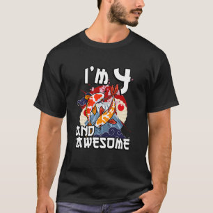 T-shirt Enfants J'ai 4 ans et magnifique Carpe japonaise K