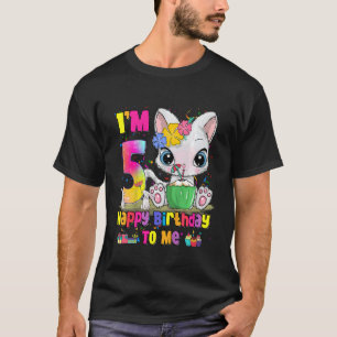 T-shirt Enfants J'ai 5 ans 5e anniversaire Filles Ados Haw
