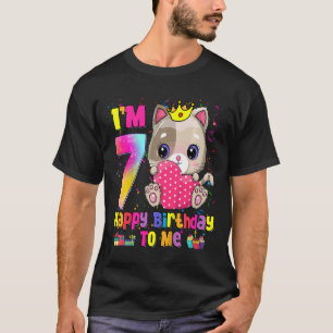 T-shirt Enfants J'ai 7 ans 7e anniversaire Filles Ados Ca