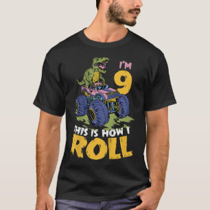T-shirt Enfants J'ai 9 ans Voici comment je roule Monster