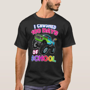 T-shirt Enfants J'Ai Écrasé 100 Jours De Garçons Scolaires