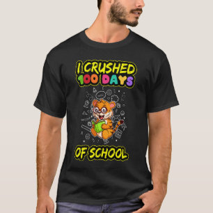 T-shirt Enfants J'Ai Écrasé 100 Jours D'École Ele De Premi