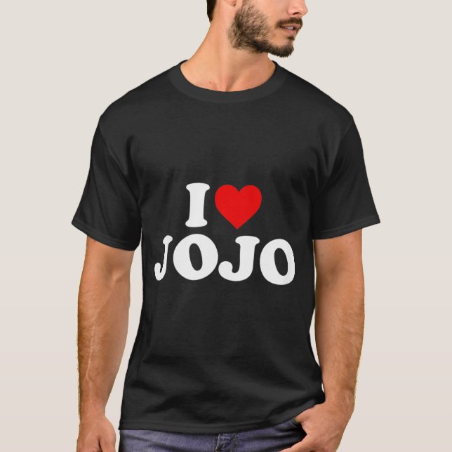 T-shirt Enfants J'Aime Jojo Pour Garçon Fille Enfants Enfa (Devant)