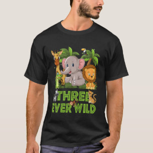 T-shirt Enfants jamais Wild Trois 3 Anniversaire 3 Anniver