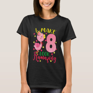 T-shirt Enfants Je Fais 8 Look Flamazazing Flamant rose mi