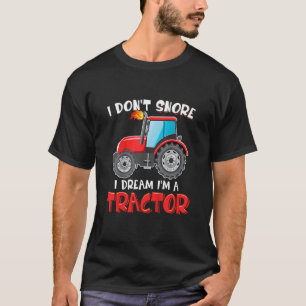 T-shirt Enfants Je ne ronfle pas Je rêve Je suis une ferme