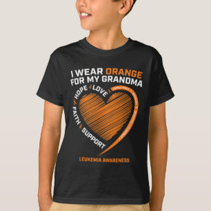 T-shirt Enfants Je Porte De L'Orange Pour Ma Grand-Mère Le
