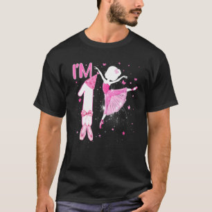 T-shirt Enfants Je suis 1er anniversaire Ballerina Girl Ba