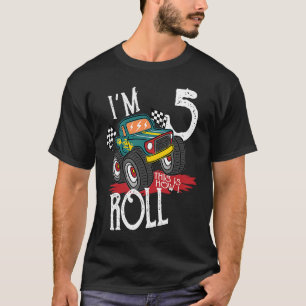 T-shirt Enfants Je suis 5 Voici comment je roule Monster T