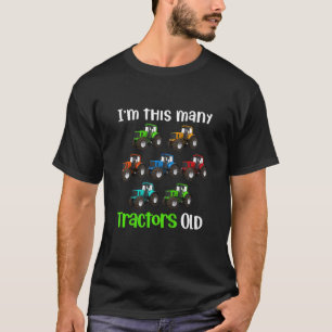 T-shirt Enfants Je suis cette multitude de tracteurs Vieux