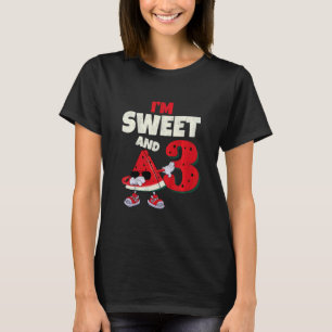 T-shirt Enfants Je suis doux et 3 ans melon de pastèque Me