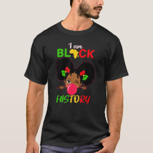 T-shirt Enfants Je Suis Noir Histoire Girl Little Melanin 