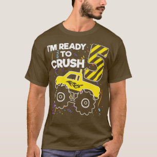 T-shirt Enfants Je suis prêt à écraser 5e Anniversaire Mon