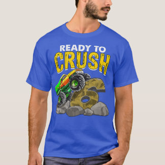 T-shirt Enfants Je suis prêt à écraser 6 Monster Truck Bir