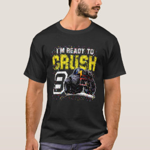 T-shirt Enfants Je suis prêt à écraser 8 Monster Truck 8e 