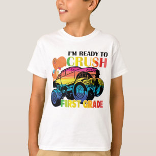T-shirt Enfants Je suis prêt à écraser Camion Monster de p