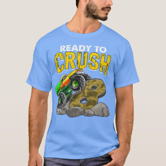 T-shirt Enfants Je suis prêt à écraser Être 8 Monster Truc