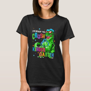 T-shirt Enfants Je suis prêt à écraser la maternelle Dinos