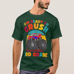 T-shirt Enfants Je suis prêt à écraser Monstre de 3e année