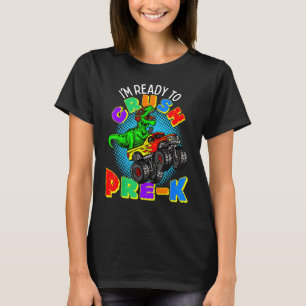 T-shirt Enfants Je suis prêt à écraser Pré K Dinosaur Mons