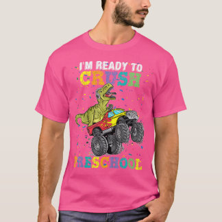 T-shirt Enfants Je Suis Prêt À Écraser Pré K Monster Camio