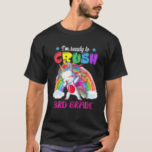 T-shirt Enfants Je suis prêt à écraser Unicorne 3E Grade R