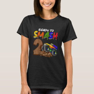 T-shirt Enfants Je suis prêt à mâcher Être 2 Monster Truck