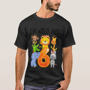 T-shirt Enfants Je suis Sauvage Et 6 Six Zoo 6e Anniversai