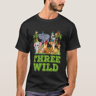 T-shirt Enfants Je suis Sauvage Et Trois 3 Ans Birthday 3