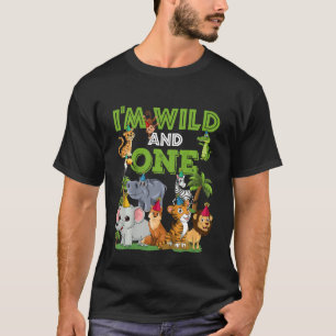 T-shirt Enfants Je suis Sauvage Et Un 1 Anniversaire 1 An