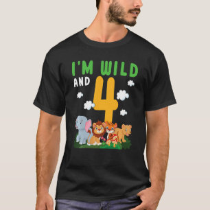 T-shirt Enfants Je suis sauvage et un Safari Zoo Animal Th