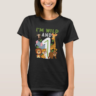T-shirt Enfants Je suis sauvage et un Safari Zoo Animal Th