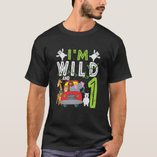 T-shirt Enfants Je suis sauvage et un Safari Zoo Animal Th