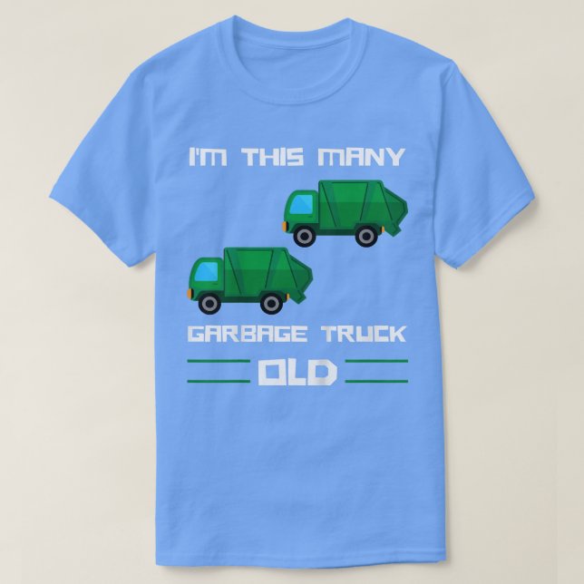 T-shirt Enfants Je suis un grand nombre de camions à ordur (Design devant)