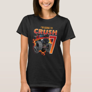 T-shirt Enfants Je vais écraser Etre 7 Ans 7e Naissance