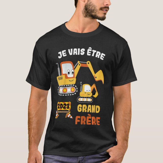 T-shirt Enfants Je vais être grand frère 2023 Grossesse An (Devant)